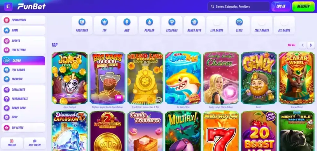 Регистрация Funbet